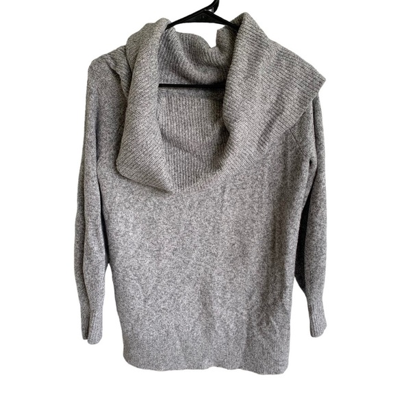Gray Mock Neck Sweater Loft Women’s Size Medium - Picture 1 of 4
